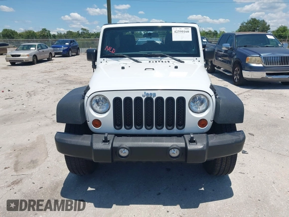 2013 Jeep Wrangler Sport with VIN 1C4AJWAG0DL542624, listed as a IAAI auction lot 42590160 with 54,850 mi miles and . Bid and sale history available at DreamBid. Image 12.