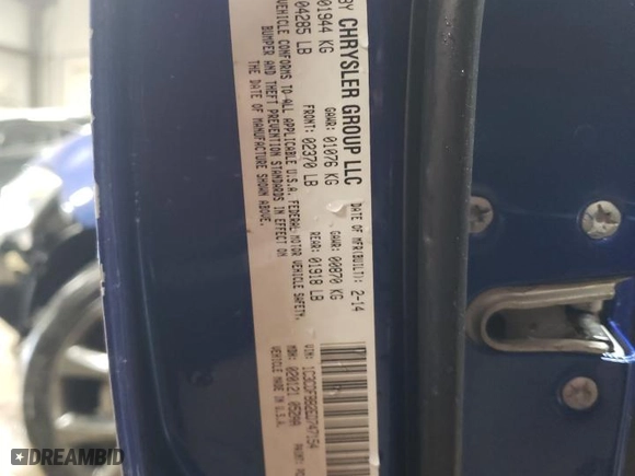 2014 Dodge Dart SXT with VIN 1C3CDFBB2ED747154, listed as a Copart auction lot 47682905 with 175,377 mi miles and Salvage Title. Bid and sale history available at carsss.com. Image 13.