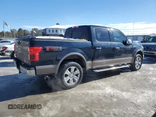 2018 Ford F-150 XL with VIN 1FTEW1EG0JFB07905, listed as a Copart auction lot 43065005 with 132,923 mi miles and Salvage Title. Bid and sale history available at carsss.com. Image 3.