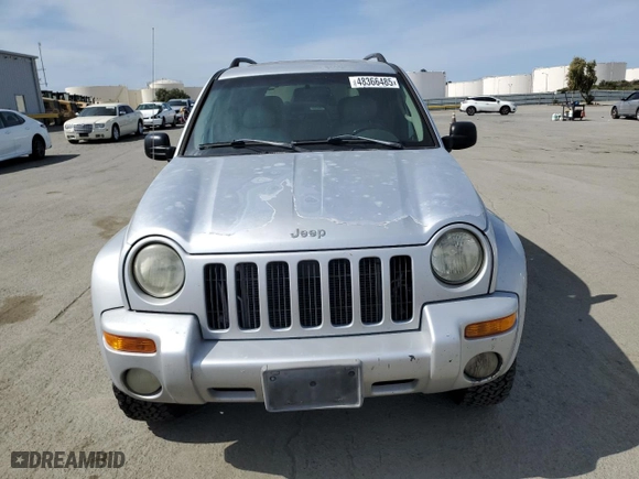 2002 Jeep Liberty Limited with VIN 1J4GL58K02W327114, listed as a Copart auction lot 48366485 with 227,638 mi miles and Clean Title. Bid and sale history available at carsss.com. Image 5.