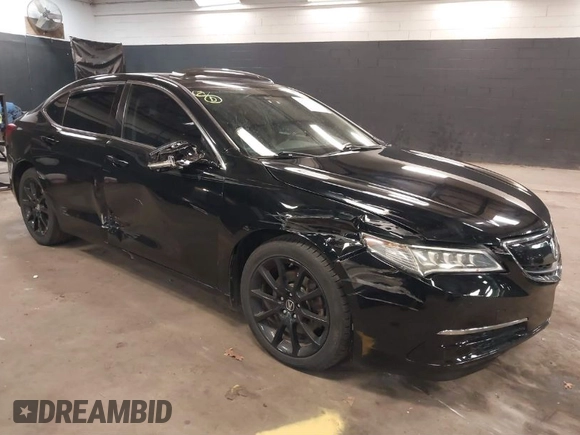 2015 Acura TLX V6 Tech with VIN 19UUB2F52FA022905, listed as a IAAI auction lot 41792174 with 79,819 mi miles. Bid and sale history available at carsss.com. Image 1.