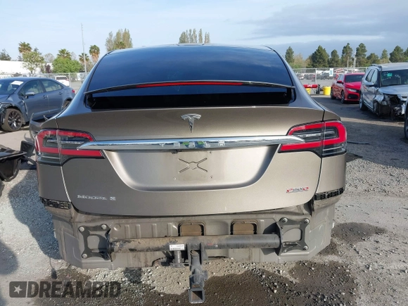 2016 Tesla Model X P90D with VIN 5YJXCAE45GF000773, listed as a IAAI auction lot 42052642 with 127,670 mi miles. Bid and sale history available at carsss.com. Image 17.