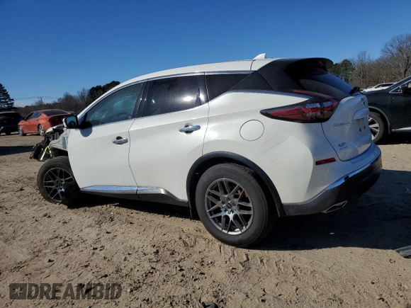 2020 Nissan Murano S with VIN 5N1AZ2AJ2LN146531, listed as a Copart auction lot 47012985 with 96,039 mi miles and Salvage Title. Bid and sale history available at DreamBid. Image 2.