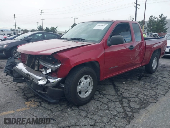 2005 GMC Canyon SLE Z85 with VIN 1GTCS196458291907, listed as a IAAI auction lot 41421016 with 1 mi miles. Bid and sale history available at carsss.com. Image 2.