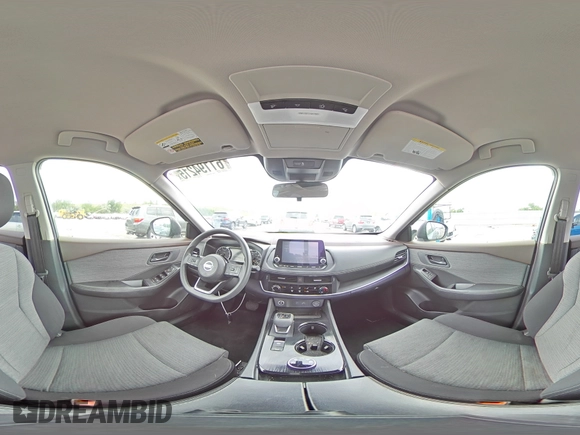 2021 Nissan Rogue S with VIN JN8AT3AB1MW222759, listed as a Copart auction lot 61194215 with 57,950 mi miles and Salvage title. Bid and sale history available at DreamBid. Image 16.