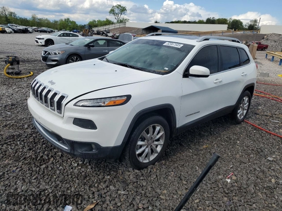 2015 Jeep Cherokee Limited with VIN 1C4PJMDS4FW650504, listed as a Copart auction lot 52957585 with 204,123 mi miles and Salvage Title. Bid and sale history available at carsss.com. Image 1.