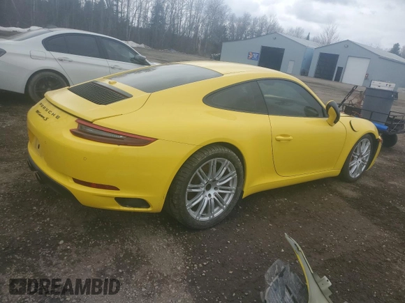 2018 Porsche 911 Carrera S with VIN WP0AB2A99JS123261, listed as a Copart auction lot 51042945 with 19,741 mi miles and Salvage Title. Bid and sale history available at carsss.com. Image 3.