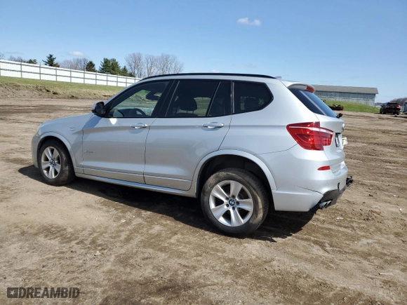 2015 BMW X3 xDrive28i with VIN 5UXWX9C5XF0D47315, listed as a Copart auction lot 51243545 with 82,999 mi miles and Clean Title. Bid and sale history available at carsss.com. Image 2.