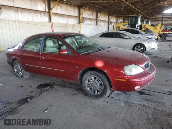 2000 Mercury Sable LS Premium with VIN 1MEFM55S1YG640497, listed as a Copart auction lot 83668544 with 188,490 mi miles and Salvage Title. Bid and sale history available at carsss.com. Image 4.