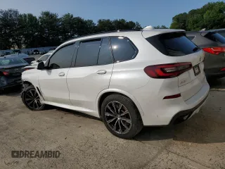 2021 BMW X5 xDrive40i with VIN 5UXCR6C00M9E75622, listed as a Copart auction lot 58568005 with Not provided miles and Salvage title. Bid and sale history available at DreamBid. Image 2.