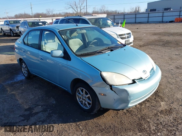 2001 Toyota Prius with VIN JT2BK12U110032698, listed as a IAAI auction lot 41379835 with 140,893 mi miles. Bid and sale history available at carsss.com. Image 1.