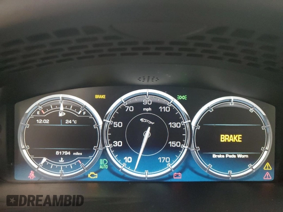2015 Jaguar XJ with VIN SAJWJ1CD9F8V83885, listed as a Copart auction lot 65625135 with 81,794 mi miles and Clean title. Bid and sale history available at DreamBid. Image 9.