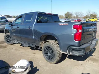 2021 Chevrolet Silverado 1500 LT Trail Boss with VIN 1GCPYFED4MZ349105, listed as a IAAI auction lot 41845023 with 97,012 mi miles and . Bid and sale history available at DreamBid. Image 3.