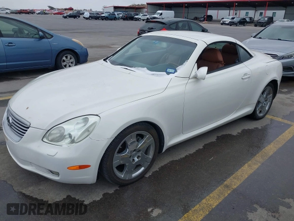 2003 Lexus SC 430 with VIN JTHFN48Y630048490, listed as a IAAI auction lot 41392967 with 163,807 mi miles and . Bid and sale history available at DreamBid. Image 2.