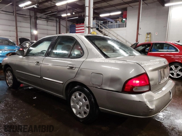 2001 Nissan Sentra GXE with VIN 3N1CB51D51L525519, listed as a Copart auction lot 89087075 with 164,990 mi miles and Salvage title. Bid and sale history available at DreamBid. Image 2.
