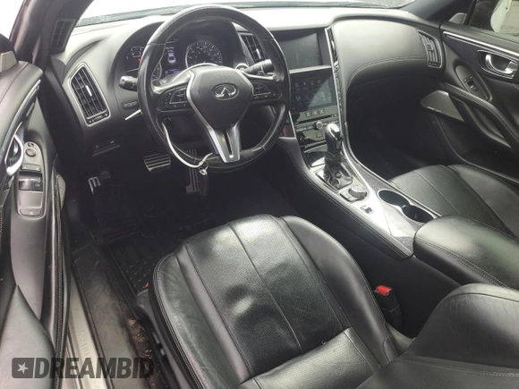 2018 Infiniti Q60 Luxe with VIN JN1EV7EK5JM342261, listed as a Copart auction lot 50986445 with 81,937 mi miles and Salvage Title. Bid and sale history available at DreamBid. Image 8.