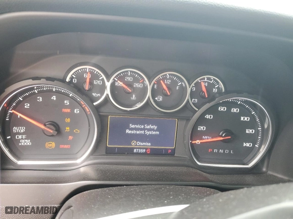 2021 Chevrolet Silverado 1500 LT with VIN 3GCPWCED3MG482734, listed as a Copart auction lot 43966285 with 87,359 mi miles and Salvage Title. Bid and sale history available at carsss.com. Image 9.