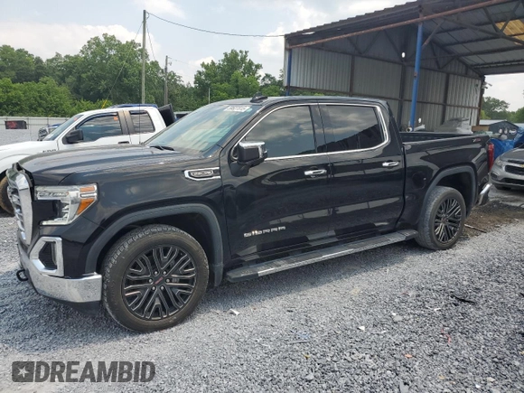 2022 GMC Sierra 1500 SLT with VIN 3GTU9DEDXNG122149, listed as a Copart auction lot 59527815 with 51,527 mi miles and Salvage title. Bid and sale history available at DreamBid. Image 1.