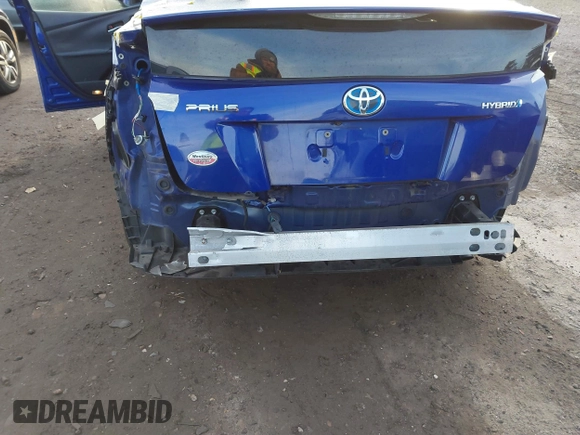 2016 Toyota Prius Two with VIN JTDKBRFU6G3519581, listed as a IAAI auction lot 41662291 with 125,802 mi miles and . Bid and sale history available at carsss.com. Image 6.