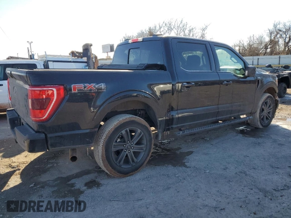 2022 Ford F-150 XL with VIN 1FTFW1E50NKF04983, listed as a Copart auction lot 44717125 with 48,642 mi miles and Salvage Title. Bid and sale history available at carsss.com. Image 3.