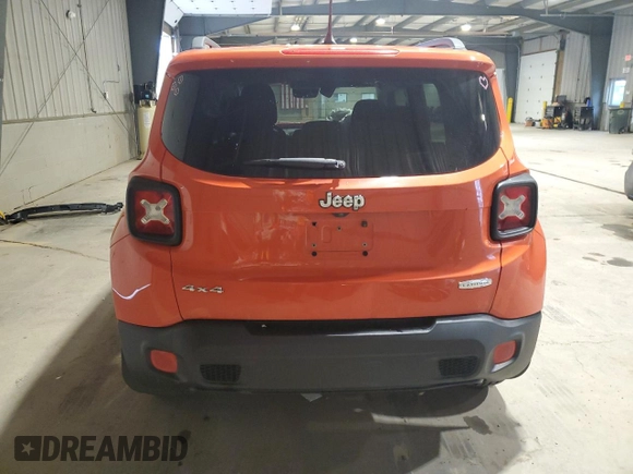 2017 Jeep Renegade Latitude z VIN ZACCJBBB7HPF02241, wystawiony jako Copart lot #57970695 z przebiegiem 92 688 mil mil oraz Szkoda całkowita • Salvage title. Historia ofert i sprzedaży dostępna na DreamBid. Obrazek 6.