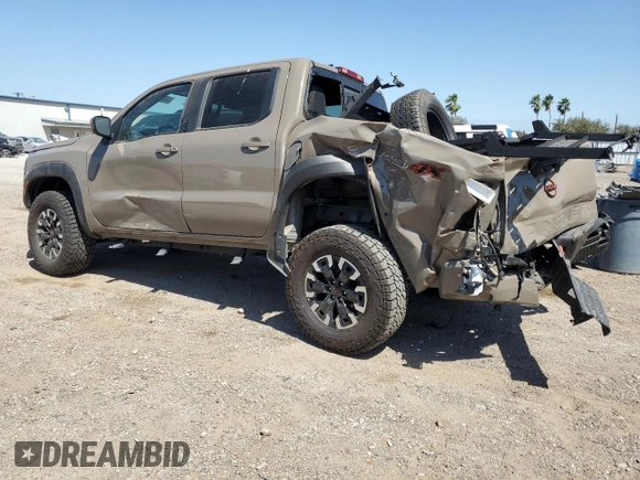 2024 Nissan Frontier Pro-4X with VIN 1N6ED1EK2RN656658, listed as a Copart auction lot 48798475 with 45 mi miles and Salvage title. Bid and sale history available at DreamBid. Image 2.