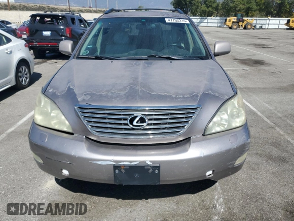 2005 Lexus RX 330 with VIN JTJGA31U150058329, listed as a Copart auction lot 47762215 with 230,473 mi miles and Salvage Title. Bid and sale history available at DreamBid. Image 5.