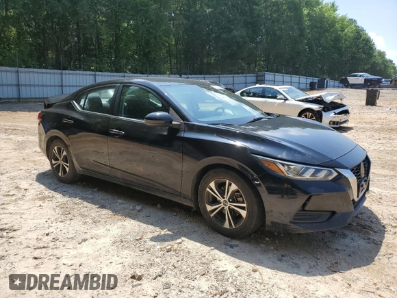 2021 Nissan Sentra SV with VIN 3N1AB8CV7MY221064, listed as a Copart auction lot 57504025 with 112,924 mi miles and Salvage title. Bid and sale history available at DreamBid. Image 4.