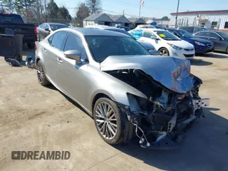 2015 Lexus IS 250 with VIN JTHCF1D25F5022244, listed as a IAAI auction lot 41483450 with 1 mi miles. Bid and sale history available at carsss.com. Image 1.