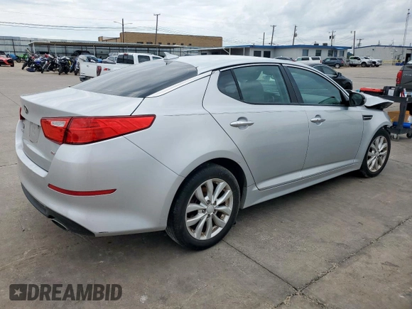 2015 Kia Optima LX with VIN 5XXGM4A78FG508567, listed as a Copart auction lot 58806265 with Not provided miles and Salvage title. Bid and sale history available at DreamBid. Image 3.