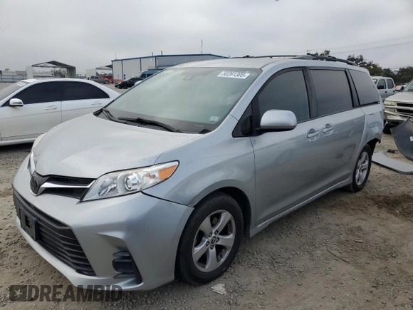 2020 Toyota Sienna LE Auto Access Seat with VIN 5TDKZ3DC4LS061907, listed as a Copart auction lot 50261305 with 80,784 mi miles and Salvage Title. Bid and sale history available at carsss.com. Image 1.