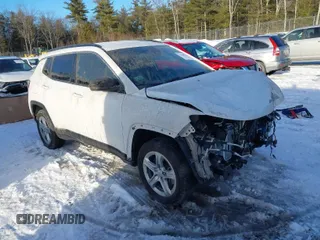 2023 Jeep Compass Latitude with VIN 3C4NJDBN0PT561444, listed as a IAAI auction lot 41508115 with 14,966 mi miles and . Bid and sale history available at DreamBid. Image 1.