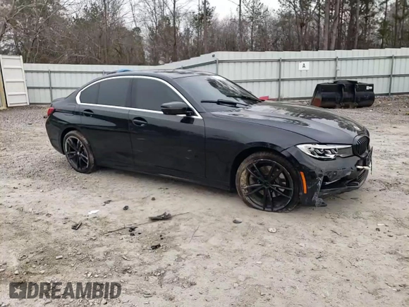 2019 BMW 3 Series 330i xDrive with VIN WBA5R7C53KFH26429, listed as a Copart auction lot 48379825 with 52,536 mi miles and Salvage title. Bid and sale history available at DreamBid. Image 11.