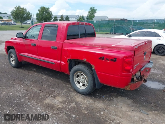 2007 Dodge Dakota SLT with VIN 1D7HW48N17S128373, listed as a IAAI auction lot 42633897 with 129,780 mi miles and . Bid and sale history available at DreamBid. Image 3.