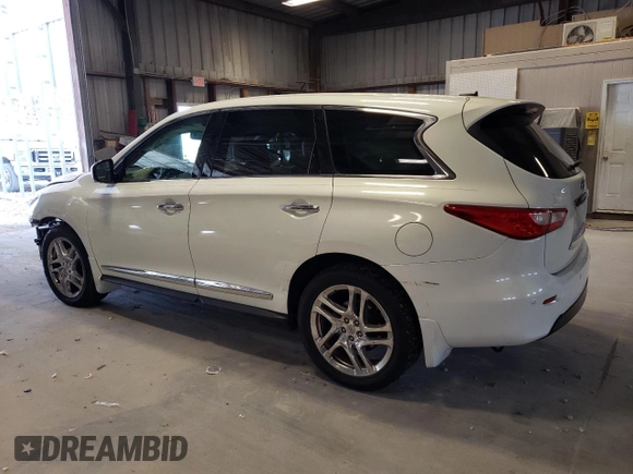 2013 Infiniti JX35 with VIN 5N1AL0MMXDC312206, listed as a Copart auction lot 70903834 with 170,425 mi miles and Salvage Title. Bid and sale history available at carsss.com. Image 2.