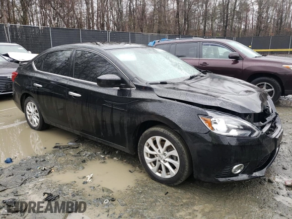 2019 Nissan Sentra SV with VIN 3N1AB7AP7KY247157, listed as a Copart auction lot 49877865 with 106,805 mi miles and Salvage Title. Bid and sale history available at DreamBid. Image 4.