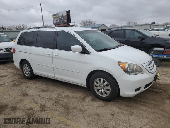 2010 Honda Odyssey EX with VIN 5FNRL3H47AB037296, listed as a Copart auction lot 49968265 with 200,575 mi miles and Salvage Title. Bid and sale history available at carsss.com. Image 4.