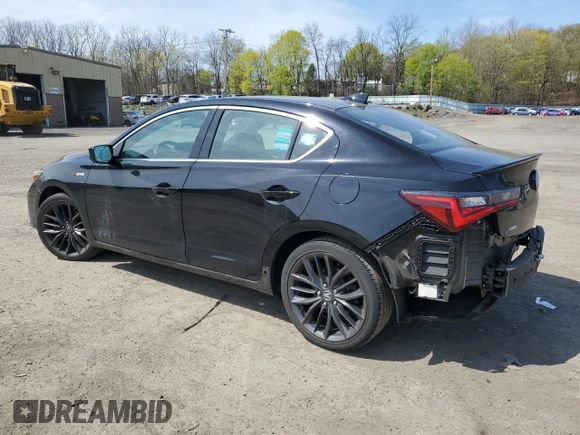 2022 Acura ILX Premium z VIN 19UDE2F80NA007612, wystawiony jako Copart lot #54206715 z przebiegiem 34 407 mil mil oraz Szkoda całkowita • Salvage title. Historia ofert i sprzedaży dostępna na DreamBid. Obrazek 2.