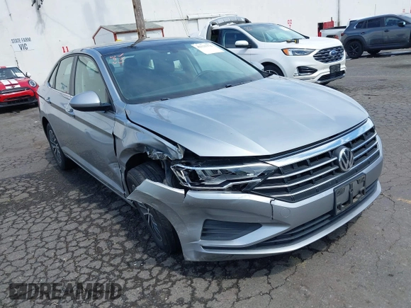2019 Volkswagen Jetta S with VIN 3VWC57BU2KM215738, listed as a IAAI auction lot 42131376 with 52,720 mi miles and . Bid and sale history available at DreamBid. Image 1.