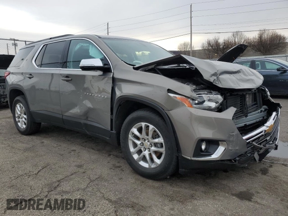 2019 Chevrolet Traverse LT Cloth z VIN 1GNERGKW0KJ129768, wystawiony jako Copart lot #50124355 z przebiegiem 66 056 mil mil oraz Szkoda całkowita • Salvage title. Historia ofert i sprzedaży dostępna na DreamBid. Obrazek 4.