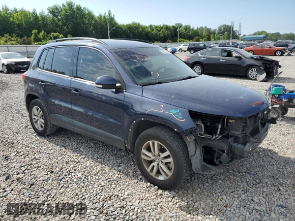 2016 Volkswagen Tiguan R-Line with VIN WVGAV7AXXGW603213, listed as a Copart auction lot 63615205 with 110,575 mi miles and Salvage title. Bid and sale history available at DreamBid. Image 4.
