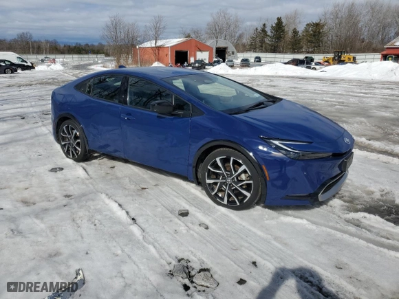 2023 Toyota Prius Prime SE with VIN JTDACACUXP3009975, listed as a Copart auction lot 47209985 with NaN miles and Salvage Title. Bid and sale history available at carsss.com. Image 4.