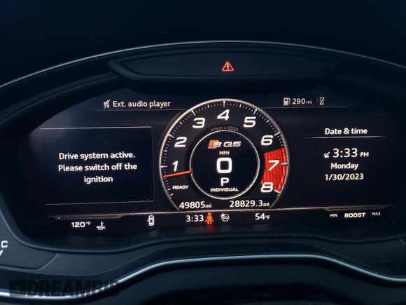 2018 Audi SQ5 Premium Plus with VIN WA1A4AFY6J2177258, listed as a Copart auction lot 37981613 with 49,805 mi miles. Bid and sale history available at carsss.com. Image 9.