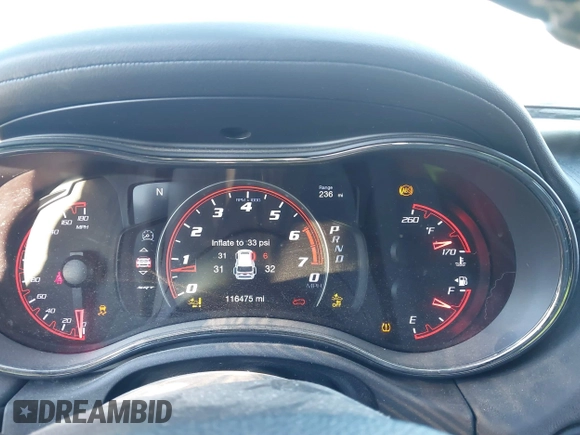 2018 Dodge Durango SRT with VIN 1C4SDJGJ7JC416340, listed as a IAAI auction lot 41624742 with 116,475 mi miles and . Bid and sale history available at DreamBid. Image 7.