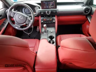 2023 Lexus IS with VIN JTHGZ1E21P5032004, listed as a Copart auction lot 46805615 with 6,043 mi miles and Salvage Title. Bid and sale history available at carsss.com. Image 8.