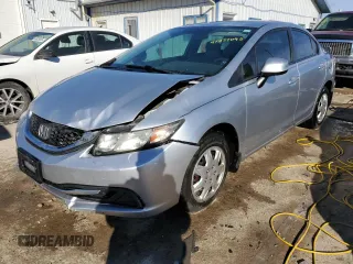 2013 Honda Civic LX with VIN 2HGFB2F57DH562130, listed as a Copart auction lot 47277095 with 148,418 mi miles and Salvage Title. Bid and sale history available at DreamBid. Image 1.