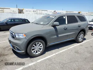 2020 Dodge Durango SXT Plus with VIN 1C4RDJAG9LC163066, listed as a Copart auction lot 61783095 with 51,079 mi miles and Salvage title. Bid and sale history available at DreamBid. Image 1.