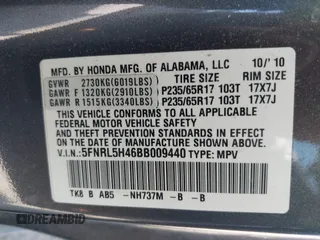 2011 Honda Odyssey EX с VIN 5FNRL5H46BB009440, выставлен на аукционе IAAI как лот 42399206 с пробегом 95 943 миль миль и . История ставок и продаж доступна на DreamBid. Изображение 9.