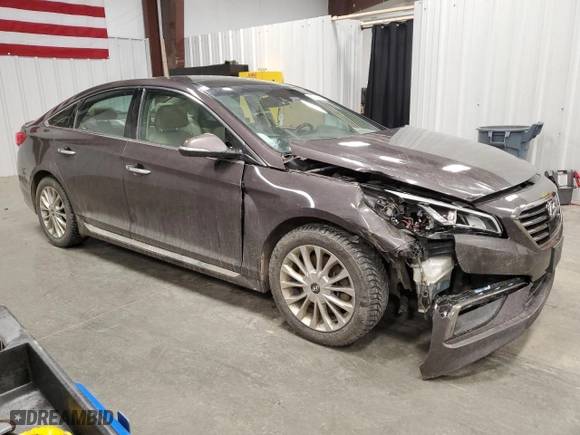 2015 Hyundai Sonata 2.4L Limited with VIN 5NPE34AF5FH050993, listed as a Copart auction lot 50614845 with 163,273 mi miles and Salvage Title. Bid and sale history available at carsss.com. Image 4.