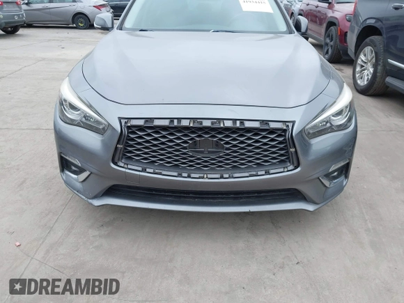 2018 Infiniti Q50 3.0t LUXE with VIN JN1EV7AP1JM362833, listed as a IAAI auction lot 41934415 with 91,970 mi miles. Bid and sale history available at carsss.com. Image 6.